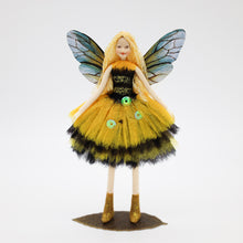 Load image into Gallery viewer, Honey the Bee Keeper Fairy – Posable Collectible Fairy with Magnetic Stand | AEMR