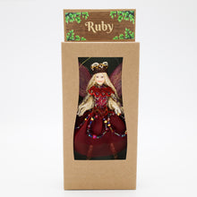 Load image into Gallery viewer, Ruby the Blackberry Fairy – Posable Collectible Fairy with Magnetic Stand | AEMR