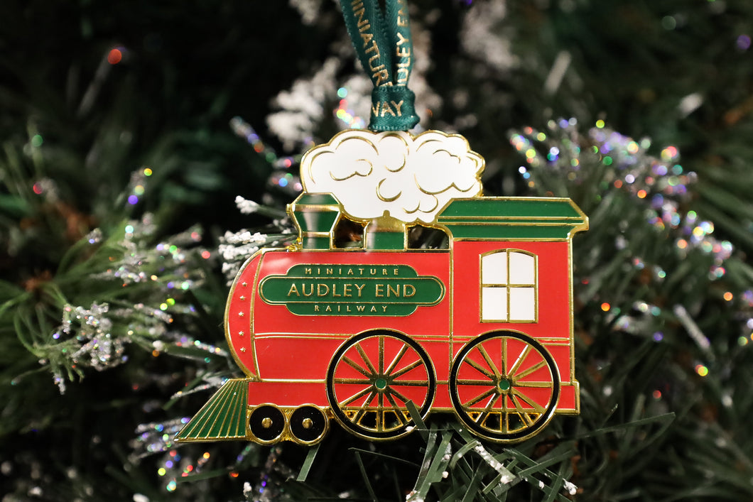 AEMR Enamel Train Christmas Tree Decoration – Festive Railway Ornament