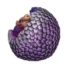 Load image into Gallery viewer, Red Geode Dragon Egg Figurine
