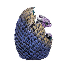 Load image into Gallery viewer, Purple Geode Dragon Egg Figurine
