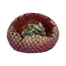 Load image into Gallery viewer, Green Geode Dragon Egg Figurine
